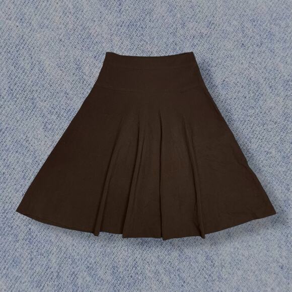 Wall St Black High-Waisted Flared Skirt – Women’s Size Medium - Picture 2 of 5